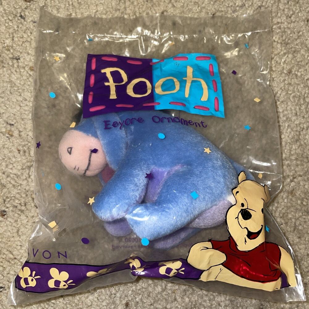 NEW Eeyore Plush Ornaments by Avon. Holiday Christmas. Disney